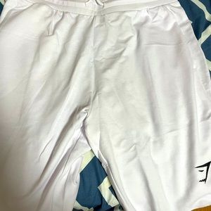 Gymshark white shorts medium new
